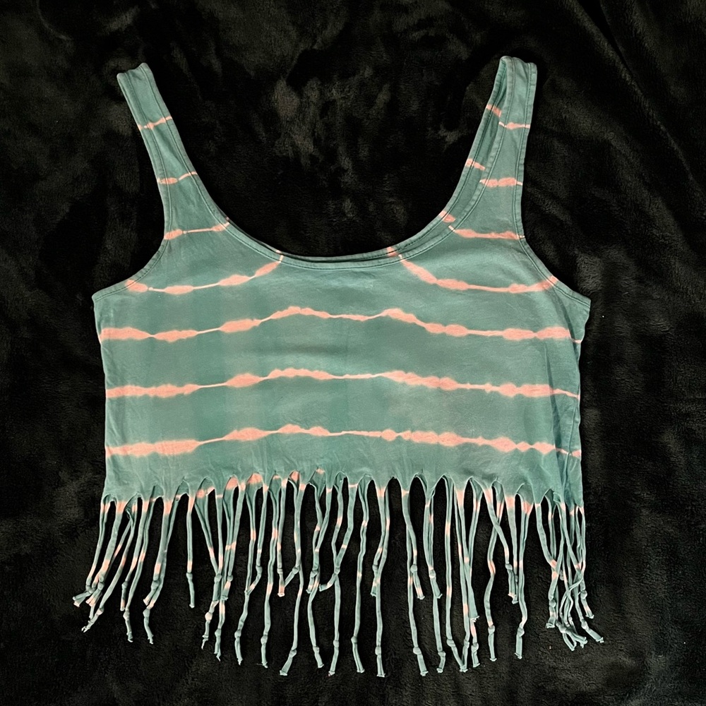 Tie-dye flowy tank